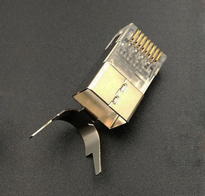 <span class=keywords><strong>CAT7</strong></span> Kim Loại Che Chắn <span class=keywords><strong>RJ45</strong></span> Nối Cat 7 <span class=keywords><strong>FTP</strong></span> Vàng Mạ 8P8C Ethernet Nối <span class=keywords><strong>Modular</strong></span> Cắm Mạng - Product Image 3