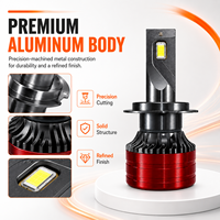 Ampoule de phare LED H7 pour marché de la réparation automobile, 30W 5000LM 12V, lampe de remplacement à ajustement universel