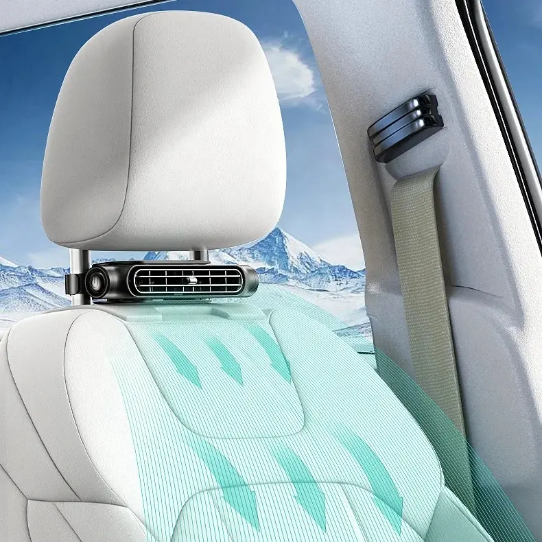 Nuovo creativo ventilatore sedile posteriore per auto presa USB 3 velocità cuscino posteriore foglia meno ventola del sedile