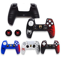 Funda Protectora de Silicona Suave con Estampado de Araña Compatible con el Control de Juego de PS5, Cubierta Antideslizante con Agarre Cómodo