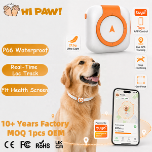 <span class=keywords><strong>Collier</strong></span> GPS <span class=keywords><strong>pour</strong></span> <span class=keywords><strong>chien</strong></span> en plastique étanche IPx6 avec clôture Réseau 4G Système de surveillance de la santé des animaux de compagnie Suivi intelligent des animaux de compagnie - Product Image 1