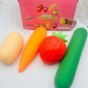 Jumbo Fruit Squishy Toys Slow Rebound Strawberry Banana Squeeze Toys Stress Relief <b>Fidget</b> Sensory Toy for Kids Adults - Product Image 1