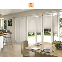 Porte pliante en verre à cadre UPVC de luxe Porte à persiennes pliante en PVC insonorisée à isolation thermique