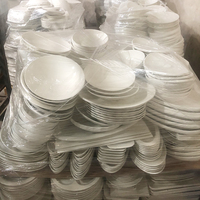 Vente chaude pas cher vaisselle et assiettes en porcelaine bols soucoupes vaisselle assiette à manger ensemble vaisselle à la tonne par tonne