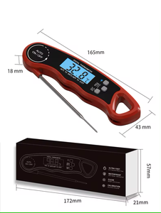 เครื่องวัดอุณหภูมิเนื้อดิจิตอลแบบอ่านได้ทันทีเครื่องวัดอุณหภูมิทำอาหารในครัวกันน้ำมีไฟแบคไลท์ LED สำหรับรมควันย่างบาร์บีคิว - Product Image 5