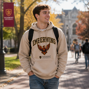 Sudadera con Capucha Personalizada para Hombre, Diseño Deportivo Universitario, para Fanáticos del Hockey sobre Hielo, Estilo Vintage - Product Image 1