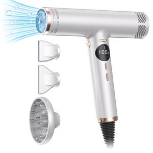 Hair Dryer 110000 Rpm Ionic High Speed With Diffuser And Concentrator Nozzle Heat Protection For Hair Care - Product Image 1