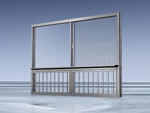 Fenêtres coulissantes en aluminium à double vitrage à rupture de pont thermique, économie d'énergie, insonorisées, résistantes au vent, pour villa - Product Image 1