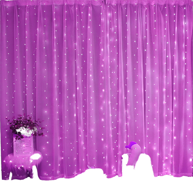 USB Fairy String Curtain Lights 3x3m