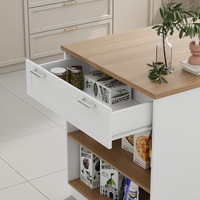 Console d'entrée moderne, meuble buffet de cuisine, îlot de comptoir en MDF avec rangement