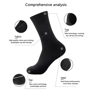 Alta calidad Crew bordado moda Grip mujeres compresión logo hombres diseñador Deporte Calcetines algodón <span class=keywords><strong>Travis</strong></span> Coolmax Calcetines - Product Image 2