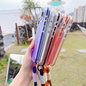 Étui pliable avec support pour objectif d'appareil photo et béquille pour <span class=keywords><strong>iPhone</strong></span> Air <span class=keywords><strong>13</strong></span> 14 15 16 17 <span class=keywords><strong>Pro</strong></span> Max 17E, compatible avec la recharge sans fil et doté d'un bracelet magnétique - Product Image 4