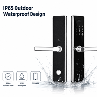 Serrure de porte intelligente WiFi en acier inoxydable 304, étanche IP65, sans clé, application Tuya, empreinte digitale, code, carte RFID, usine OEM
