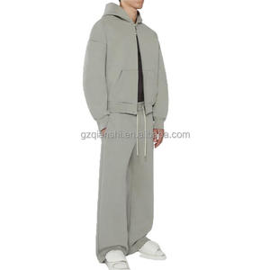 High Quality Custom Cropped <strong>Zip</strong> Hoodie Manufacturing Double Zipper Hoodies <strong>Zip</strong> <strong>Ups</strong> Oversized Blank Heavyweight <strong>Zip</strong> <strong>up</strong> Hoodie - Product Image 2