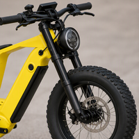 Vélo électrique tout-terrain 20 pouces avec pneus larges 4.0, moteur sans balais 500W, cadre en alliage d'aluminium, frein à disque hydraulique, batterie au lithium 36V14Ah
