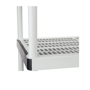 HD 36X24X57 4-Tiered Ventilated <strong>Plastic</strong> <strong>Storage</strong> Shelving <strong>Unit</strong> W/ Raised Feet and Tool-Free Assembly Manufacturer factory - Product Image 5