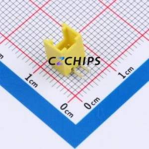 XY-HY2.0-2A21-YT Wire-to-Board Pin Header Bent Lead Through Hole,P=2mm Connector 1x2P 2mm Right Angle Insert HY - Product Image 1