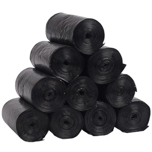 Sacs poubelles jetables pour la maison, 45x50 cm, taille moyenne, noirs, perforés, 50 pièces, épaissis - Product Image 2