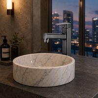 Robinet de salle de bain contemporain haut carré à poser sur le plan, eau chaude et froide, monotrou, finition chrome poli, mitigeur pour lavabo haut