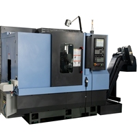 Tour CNC haute vitesse YH42D, centre d'usinage composite métal-tourneuse avec double axe Y et tourelle à 12 positions pour le cœur de vanne hydraulique