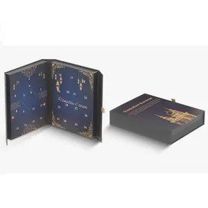 Boîte-cadeau de chocolat <span class=keywords><strong>calendrier</strong></span> de l'avent surprise mystère avec arbre de lune Ramadan et Eid, impression personnalisée, pour filles, garçons, enfants, adolescents, emballage - Product Image 1