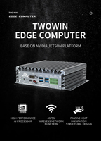 TWOWIN NVIDIA Jetson Xavier NX 8GB AI Gateway T506S Carte de calcul en périphérie 5x Ethernet POE Modules de conversion de signal WIFI 4G/5G