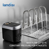 Pompa Booster Listrik Satu Fasa Landis Intelligent untuk Rumah Keluarga, Tekanan Tinggi, Mampu Menghisap Air Bersih, Kabel 10m