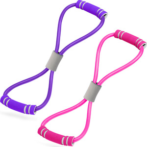 Bande de résistance Dynamic Beauty Figure Eight en TPE, durable pour l'entraînement du dos, le yoga, l'expansion pectorale, la remise en forme des adultes - Product Image 1