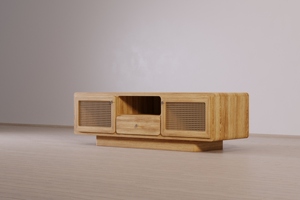 Meuble de télévision en bois massif personnalisé de haute qualité Design moderne pour la salle à manger et le rangement du salon Nouveaux meubles de téléviseur - Product Image 5