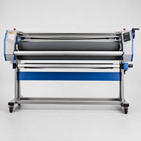 Machine à plastifier à chaud/froid grand format LeFu LF1700-D3 1,63 m/64 po avec poignée manuelle semi-automatique 9 m/min