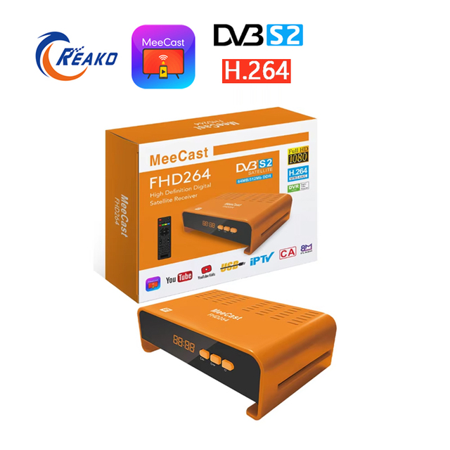 DVB-S2 Digital Satellite TV Receiver HD 1080P Plastic Decoder GX6605S Support USB Wi-Fi Dongle 12-Month Warranty