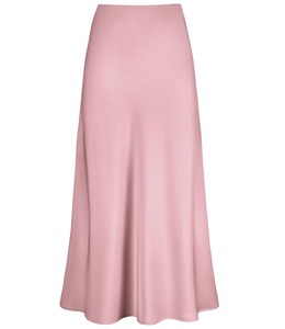 Falda Larga Elegante de Satén Suave para Mujer, Cintura Alta, Moda de Verano, Falda Midi para Oficina - Product Image 5