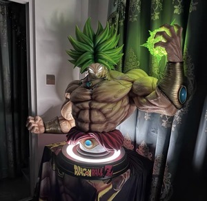 Statue buste demi-corps en résine polystone lumineuse de <span class=keywords><strong>Broly</strong></span> Super Saiyan grandeur nature <span class=keywords><strong>Dragon</strong></span> <span class=keywords><strong>Ball</strong></span> <span class=keywords><strong>Z</strong></span> avec boule d'énergie, objet de collection décoratif - Product Image 1