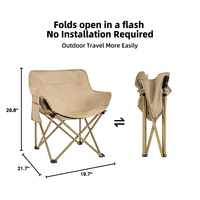 Chaise de camping compacte et portable, légère, pliable, avec poche latérale, fabriquée sur mesure par un fabricant OEM.