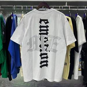 Camiseta de verano de manga corta con estampado abstracto y pedrería, estilo holgado, estilo urbano, EMOTION, para hombre y mujer - Product Image 5