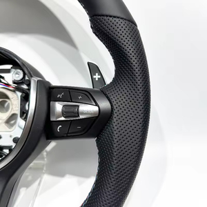 Funda de Volante de Fibra de Carbono y Cuero de Microfibra para <span class=keywords><strong>BMW</strong></span> <span class=keywords><strong>E90</strong></span> 320 318i 320i 325i 330i <span class=keywords><strong>320d</strong></span> X1 328xi 2007 - Product Image 2