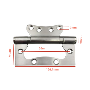 Cojinete de alta carga, fácil instalación, resistente, 3 espesores, sin mortaja, puerta de madera de acero inoxidable para madre e hijo con tornillos - Product Image 2