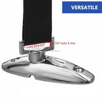 Pièce de rechange pour quincaillerie de montage de capote Bimini marine à dégagement rapide, compatible avec les cordes et les charnières de pont en acier inoxydable 316