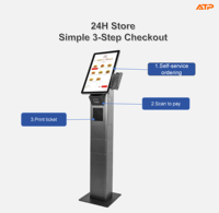 ATP Interaktiver Selbstbedienungs-Kiosk für Krankenhäuser zur Gesundheits-Selbstregistrierung mit Desktop-Kartenleser und SDK Intel Core I5 Bodenmodell