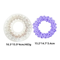 Moule en silicone DIY pour gâteau au chocolat, motif couronne de fleurs de framboise et de mûre, classique, populaire, simple, 3D, neuf, pas cher, directement de l'usine