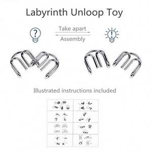 ชุดของเล่นพัฒนาสมองแบบมอนเตสซอรี่ 8 ชิ้น/ชุด ทำจากโลหะ รูปแบบง่ายๆ สำหรับเด็กและผู้ใหญ่ เสริมสร้างทักษะการคิดแบบอินเทอร์แอคทีฟ - Product Image 5