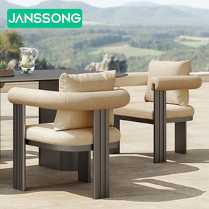 Ensemble de table et de chaises en aluminium pour patio, mobilier d'hôtel, table à manger d'extérieur, mobilier de jardin, ensemble de salle à manger d'extérieur, mobilier de bord de piscine - Product Image 3