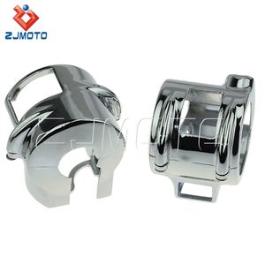 क्रोम स्विच Housings कवर बर नियंत्रण स्विच घर के लिए होंडा छाया वीटी 750 भावना ऐस एयरो <span class=keywords><strong>VTX</strong></span> 1300 VT1300 <span class=keywords><strong>600</strong></span> 2010-13 - Product Image 2