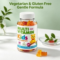 Gommes multivitaminées pour tout-petits à partir de 2 ans, soutien immunitaire, sans gluten, oursons gommeux pour enfants, fabricant de marque privée