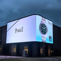 Écran vidéo LED géant 3D fixe imperméable P5 pour l'extérieur, affiche numérique, affichage publicitaire haute luminosité, centre commercial, métro