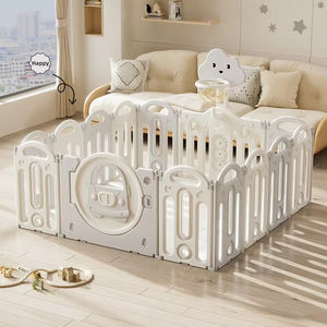 MIGO Bear-Valla DE SEGURIDAD plegable para bebé, juego de interior, corralito de plástico, última cuna para niños, patio de juegos portátil con puerta - Product Image 3