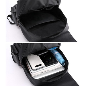 Fashion Style Pu Soft Surface Large Capacity Student Leather <b>Backpack</b> Men Bag Sports Leisure Waterproof <b>Backpack</b> - Product Image 5