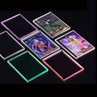 Étui de rangement en plastique de haute qualité, ultra-transparent, design Pro Fit, pour cartes de sport 35pt, mini-étui à clipser pour cartes.