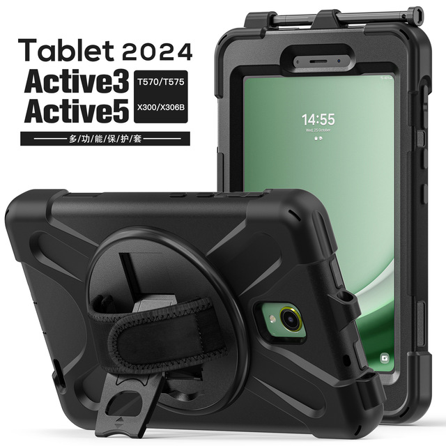 Fashionable Strap Tablet Back Cover Tablet Case for Samsung Galaxy Tab Active5 10.1 Inch 2019 Sm-X300/sm-X305B/sm-T570 for Man
