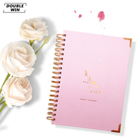 Journal de danse personnalisé A5 avec couverture en papier rose, impression couleur spirale pour danseurs